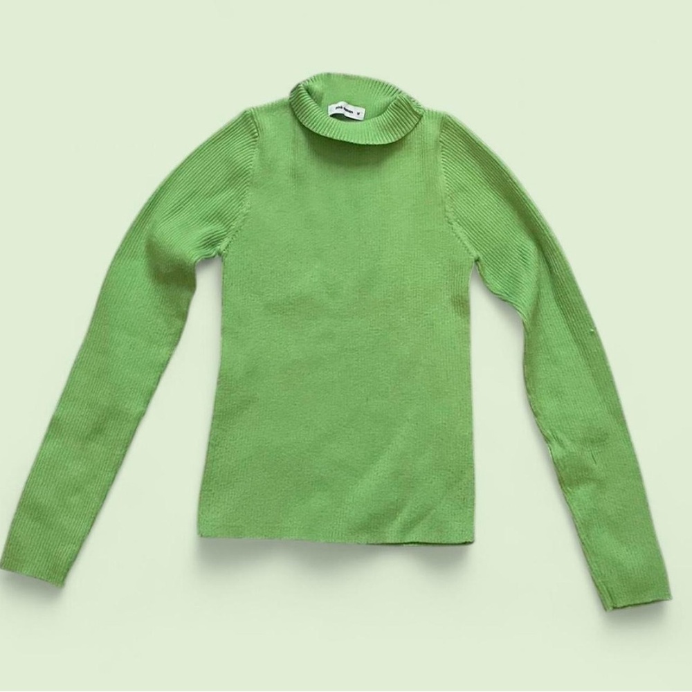 Green Turtleneck Sweater